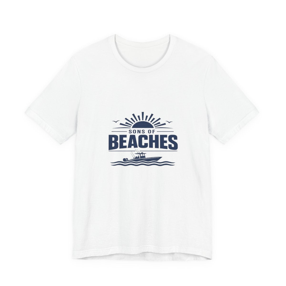 Sons of Beaches Wordmark Tee — White