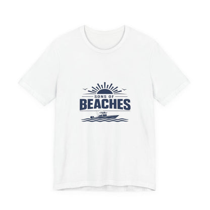 Sons of Beaches Wordmark Tee — White