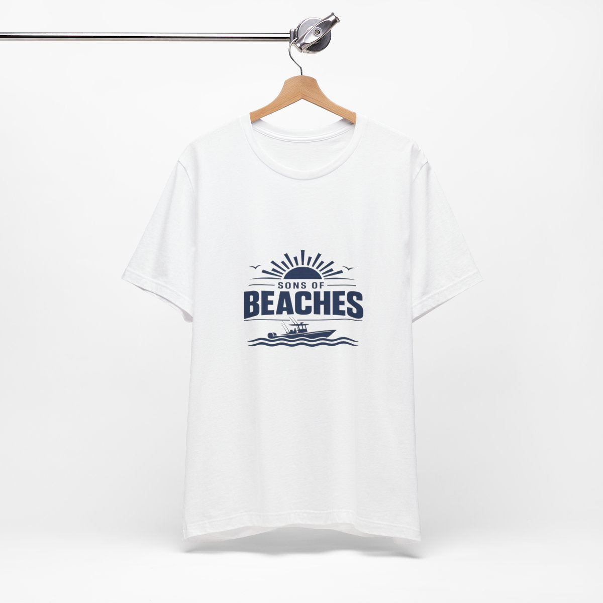 Sons of Beaches Wordmark Tee — White