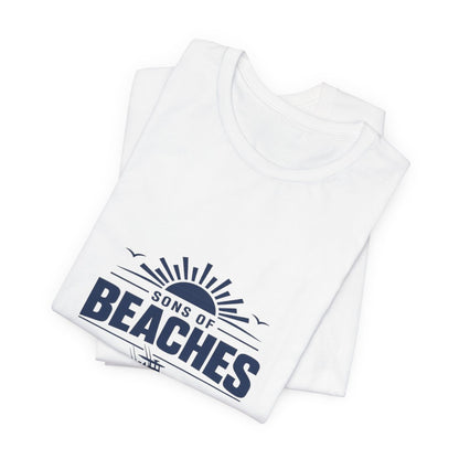 Sons of Beaches Wordmark Tee — White
