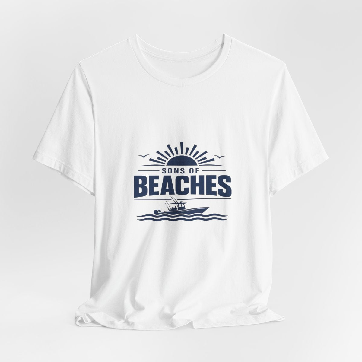 Sons of Beaches Wordmark Tee — White