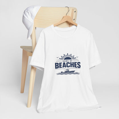 Sons of Beaches Wordmark Tee — White
